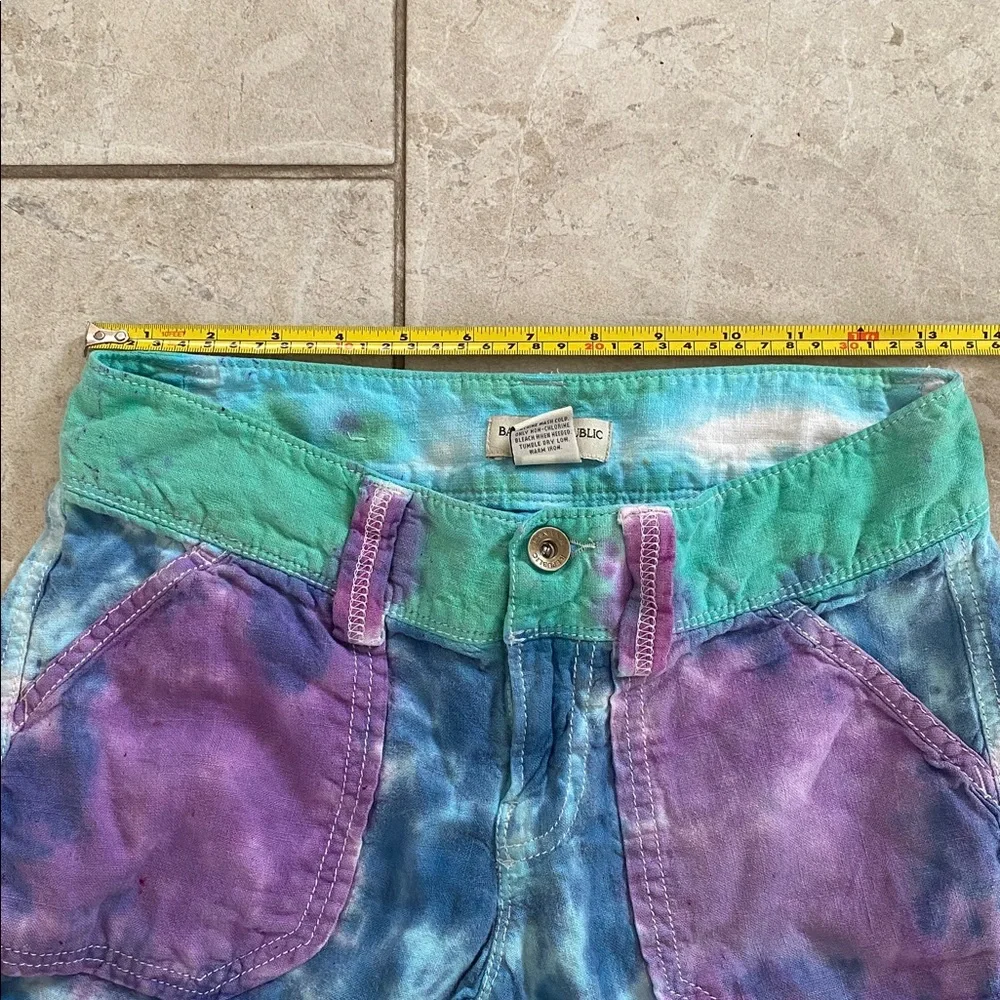 Banana Republic 100% Linen Tie Dye Pants